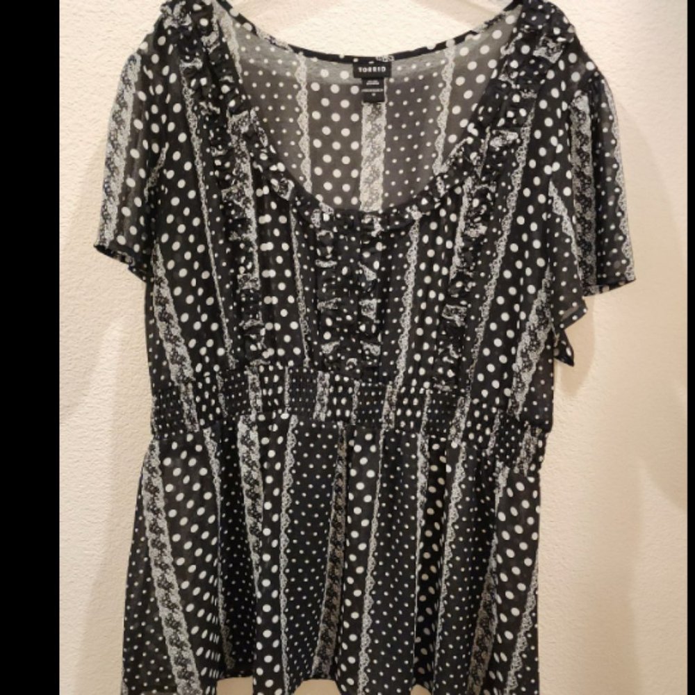 Torrid blouse with empire waist size 3